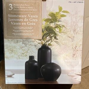 Stoneware Vases Set of 3 in various sizes
